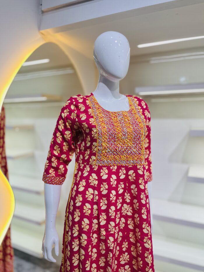 Red Colour Kurti - Image 2