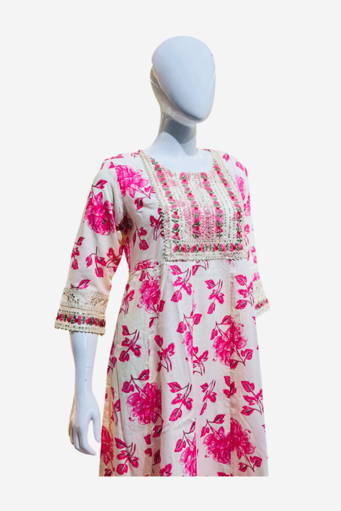 Pink Color Kurti - Image 3
