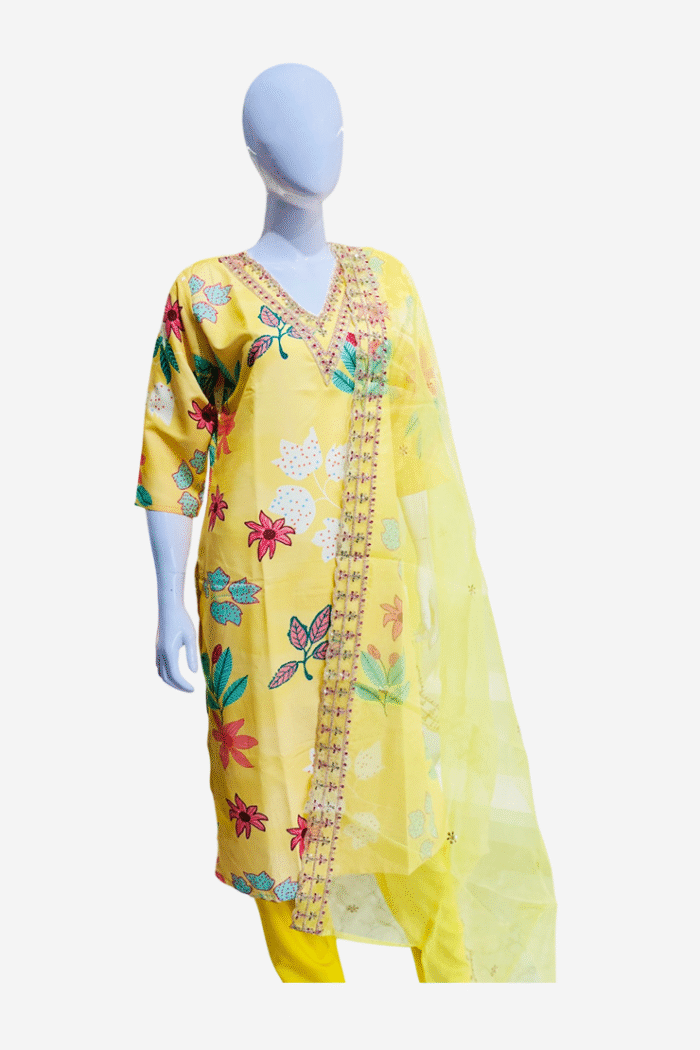 Yellow Colour Churidar