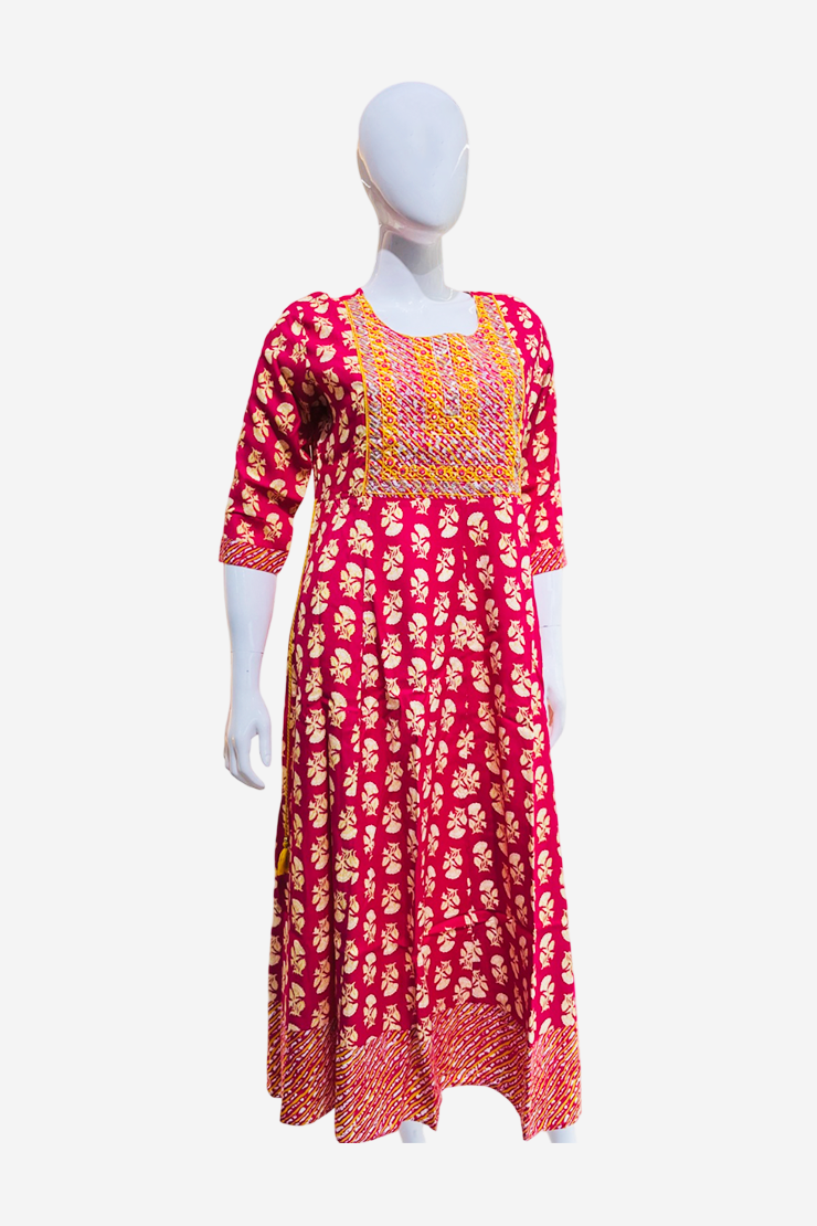 Red Color Churidar