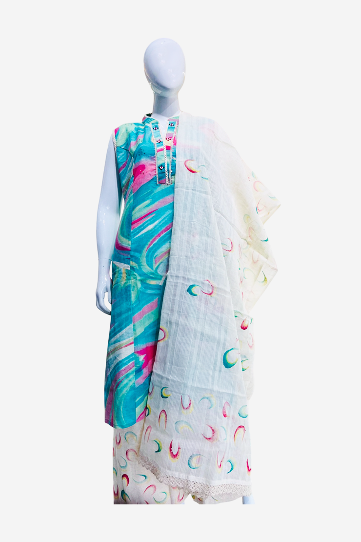 Kadhi cotton - Sleeves Inside Attached