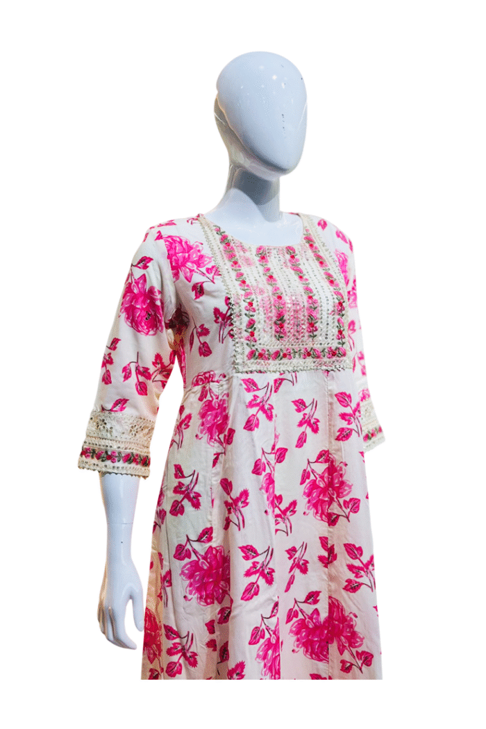 Pink Color Kurti - Image 2
