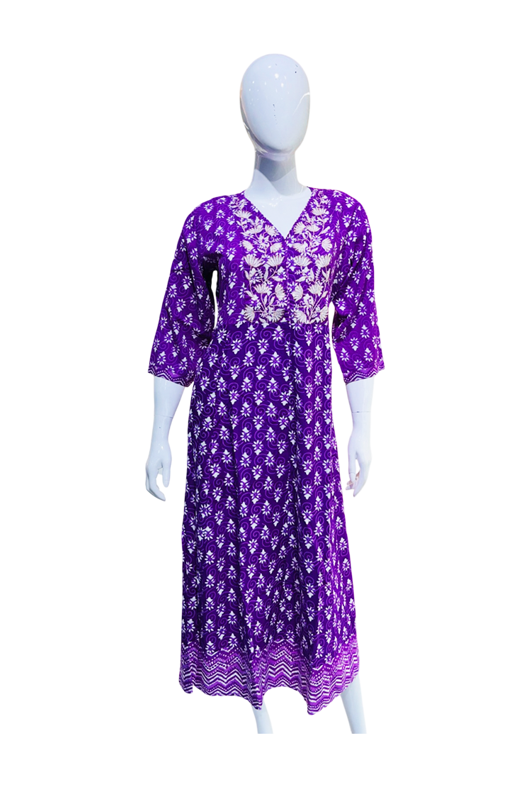 Purple Color Kurti - Image 3